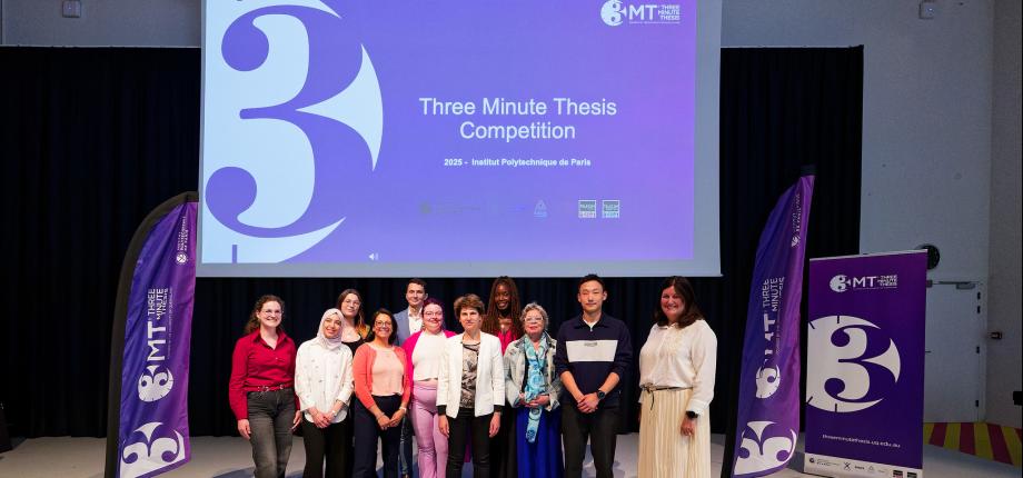 IP Paris PhD Students Winners of the 2025 Three-Minute Thesis Competition